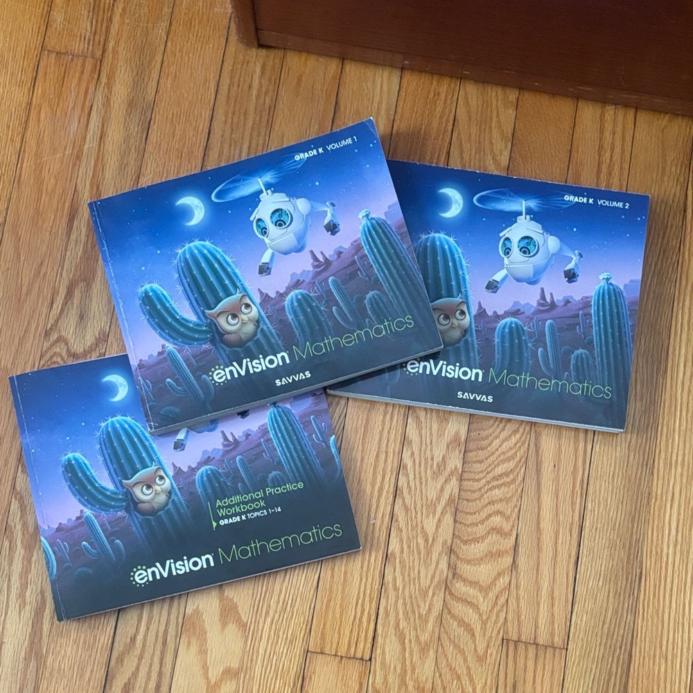 Savvas enVision Mathematics Books Kindergarten Set